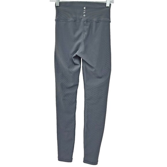 WILO Base Ribbed 7/8 Legging Gray Women’s Size S High Rise Activewear Athleisure - Picture 2 of 9